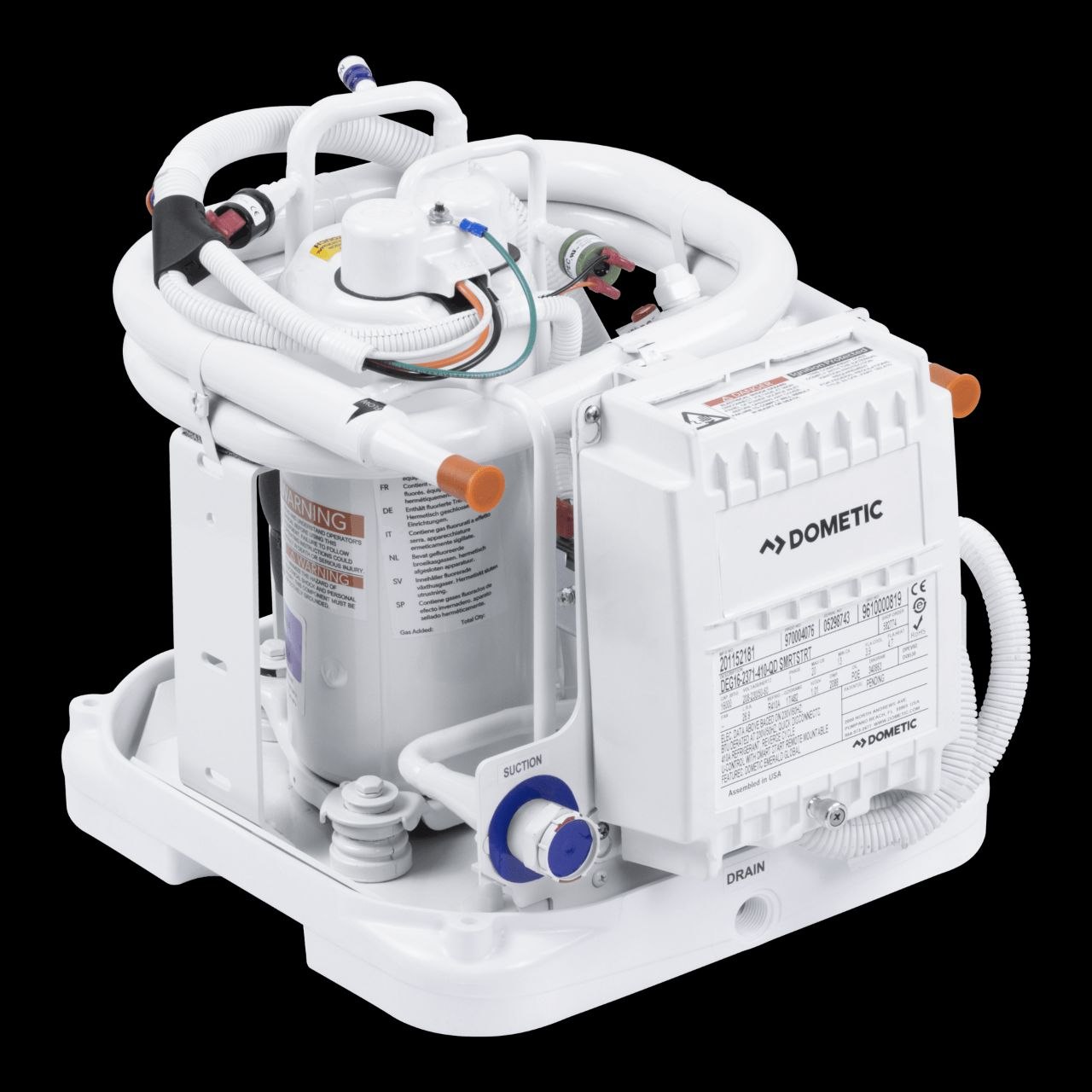 Marine air conditioning system installed onboard